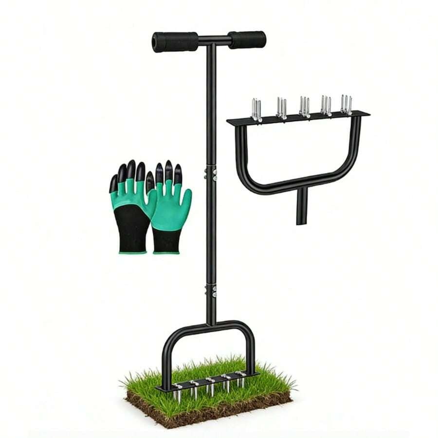 Gardening Hand Tools Yard - DUCHIFAD Lawn Aerator, Soil Manual Lawn
