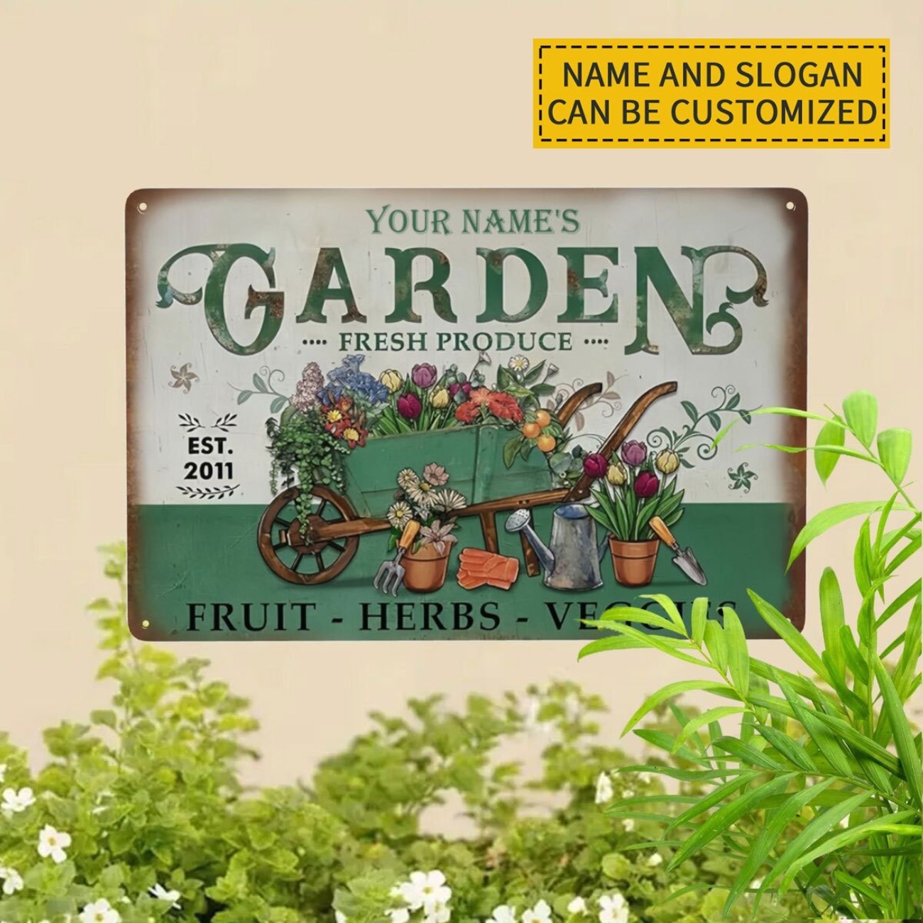 Gardening Tools Names - 1pc Custom Name Garden Tool Metal