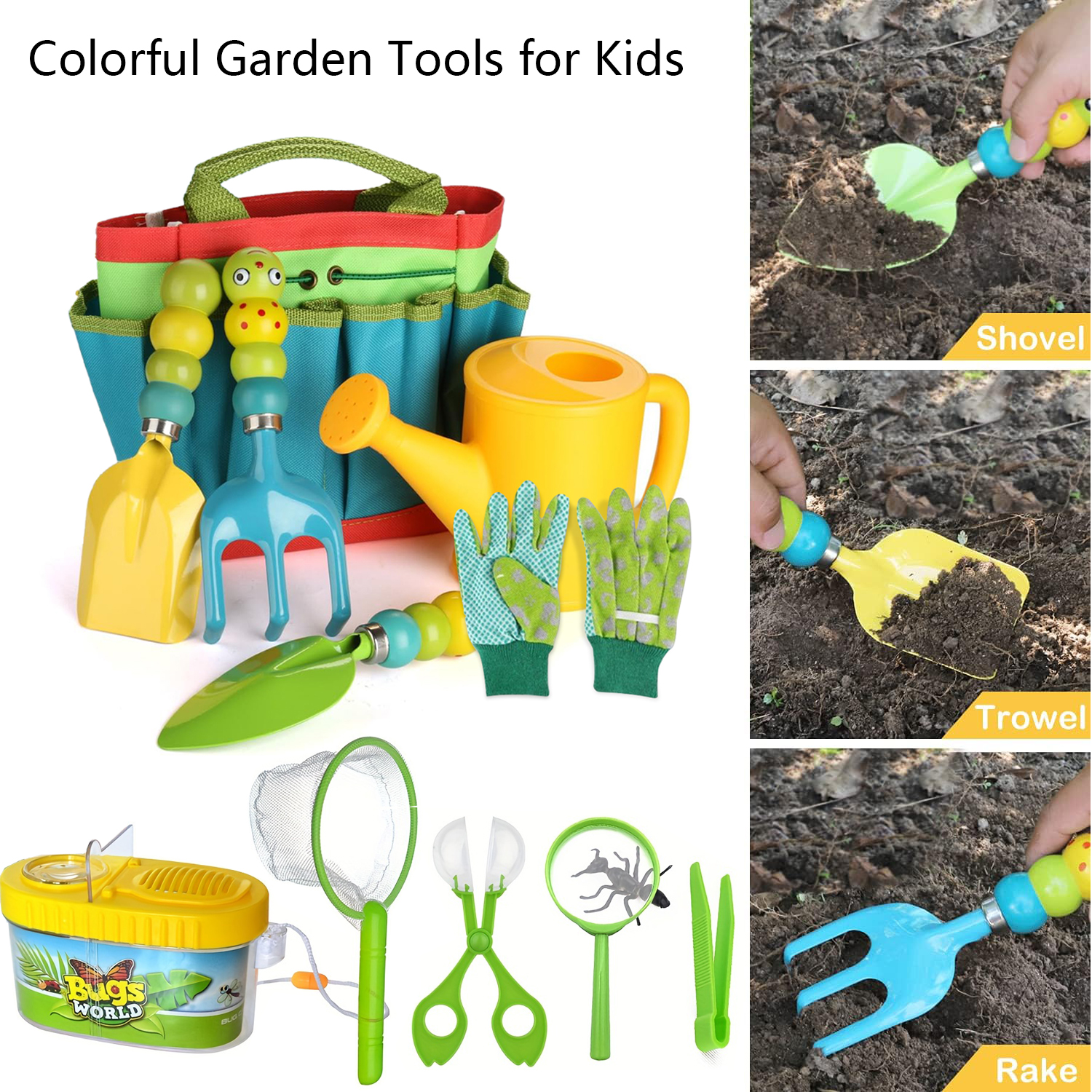Gardening Tools For 10 Year Olds - Colorful Garden Tools Toys for children