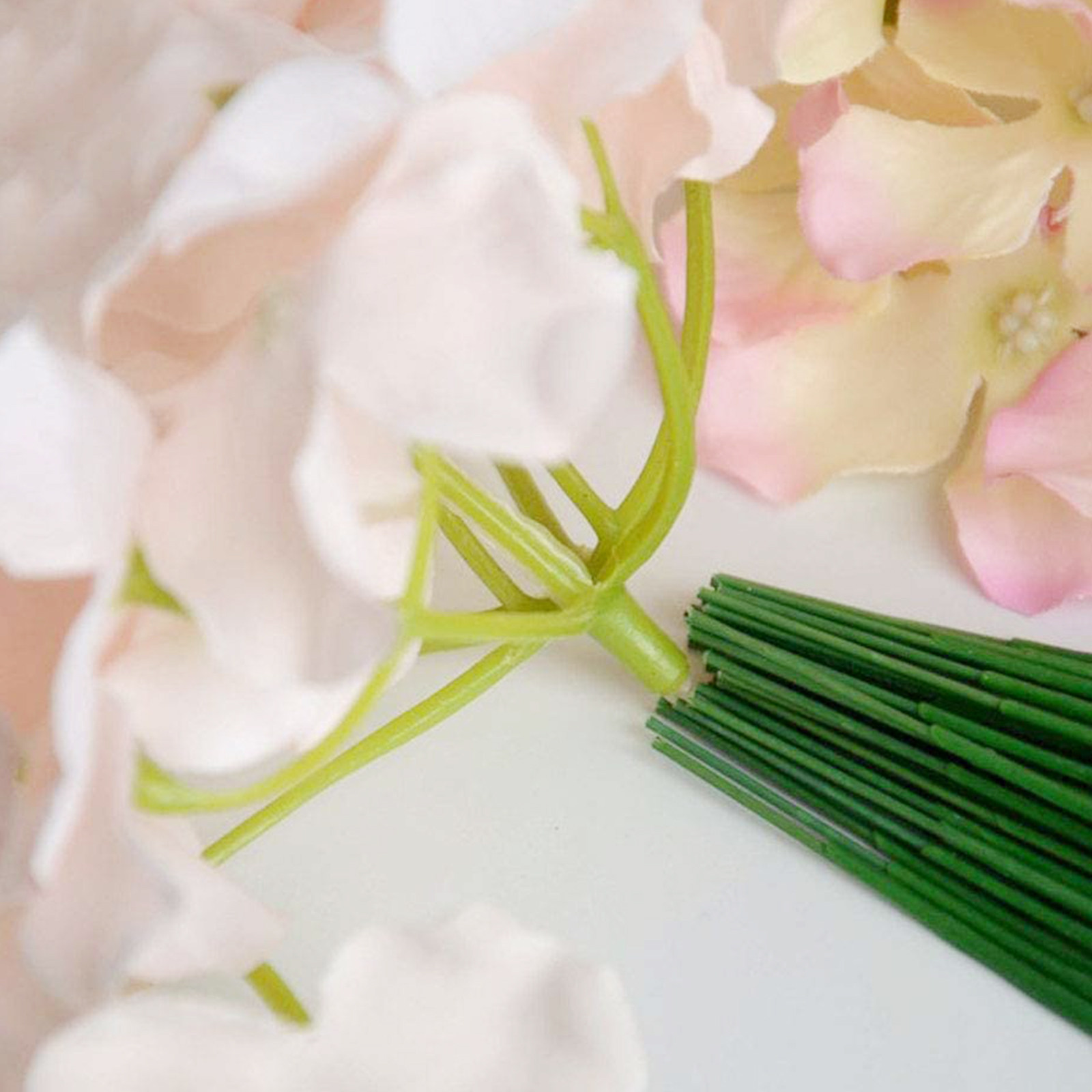 Gardening Tools Diy - 100Pcs Artificial Flower Stems Plastic Floral