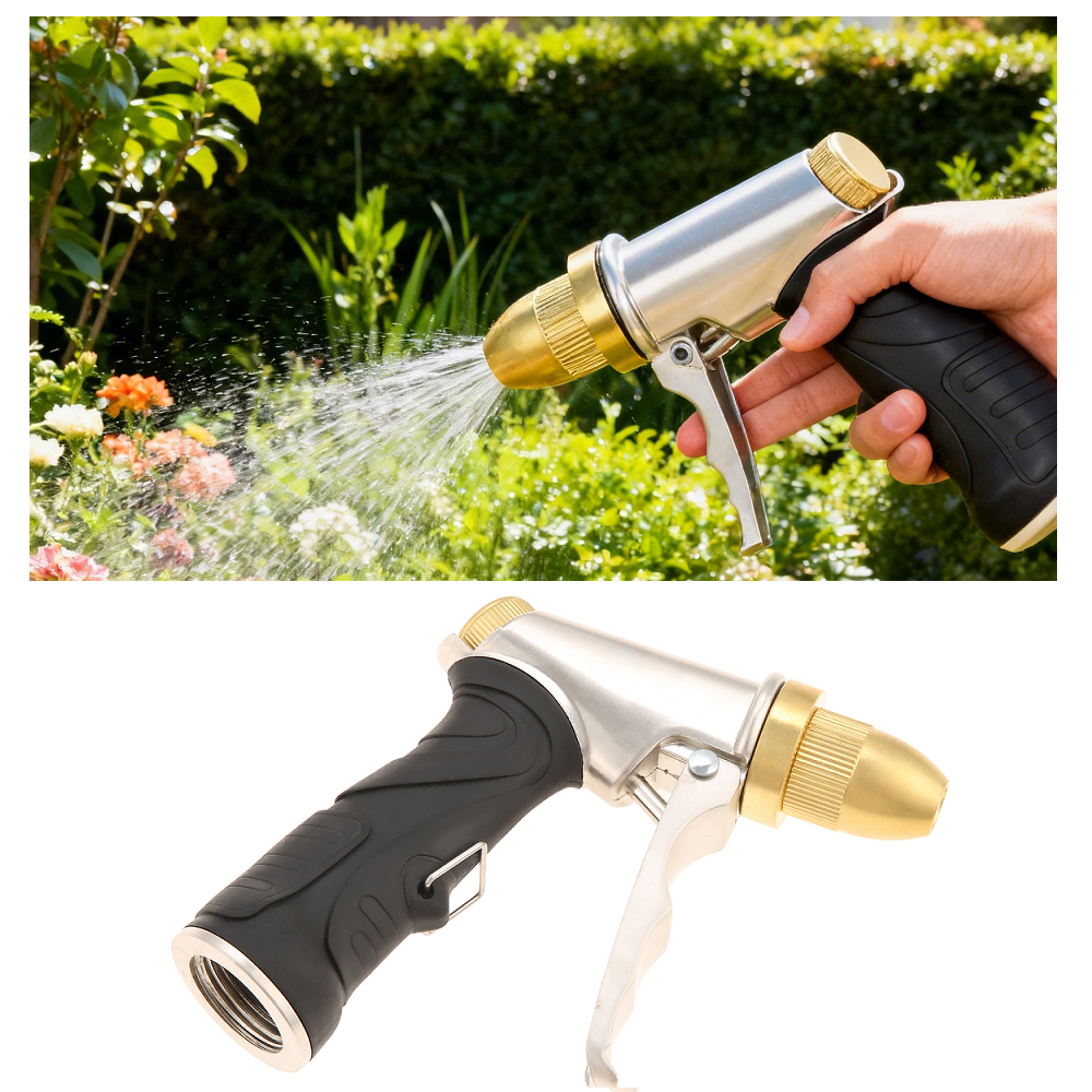 Metal Garden Hose Spray Nozzle - Gardening Tools And Equipment recensie en prijs