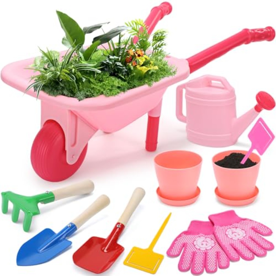 Gardening Tool Set Pink Wheelb - Gardening Tools Pink recensie en prijs