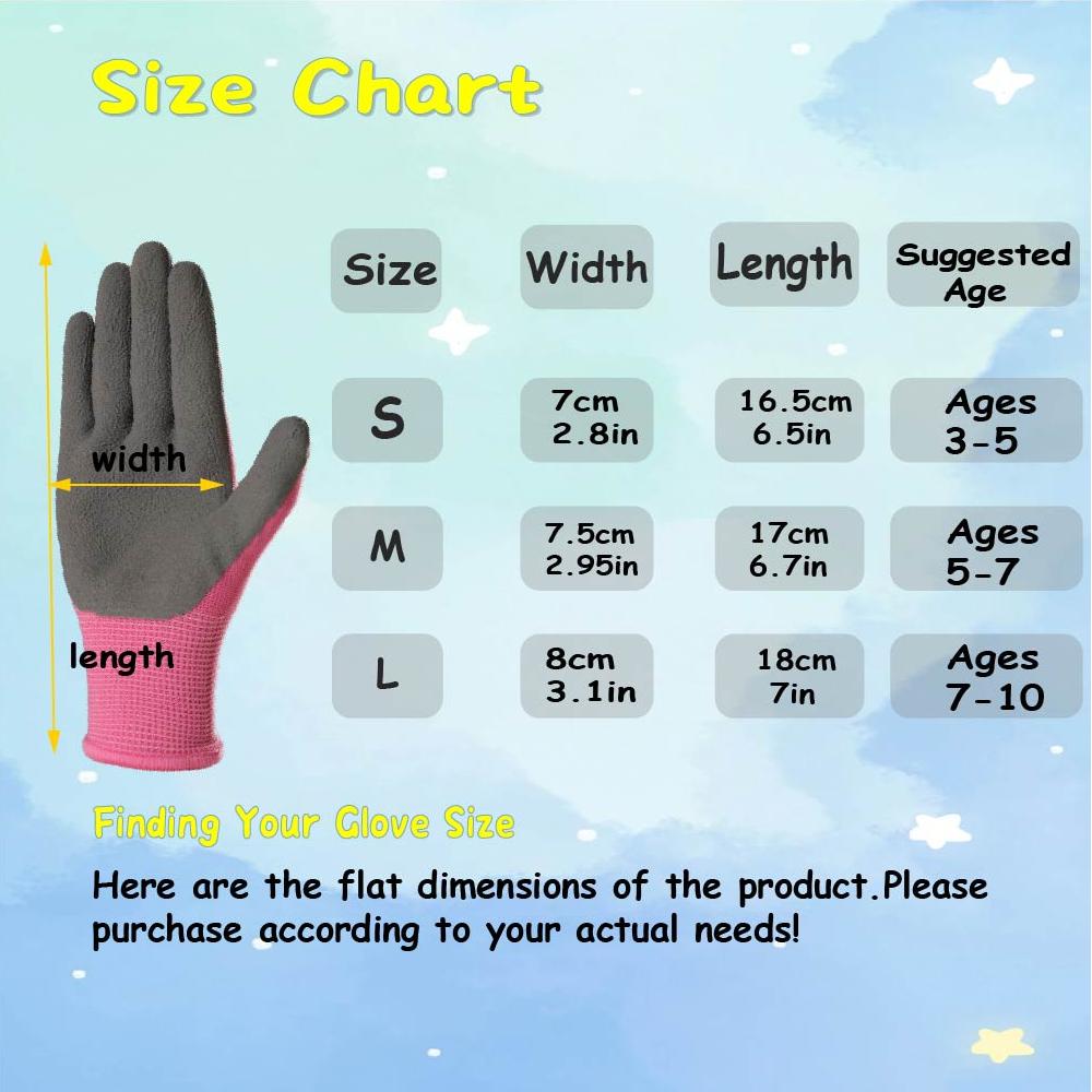 3 Pairs Kids Gardening Gloves, - Gardening Tools For 10 Year Olds recensie en prijs