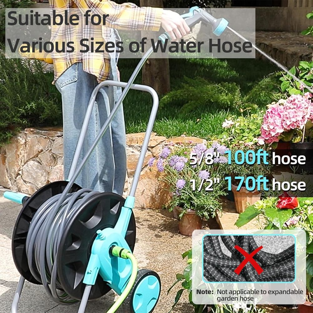 Portable Garden Hose Cart, Hol - Gardening Tools Holder recensie en prijs