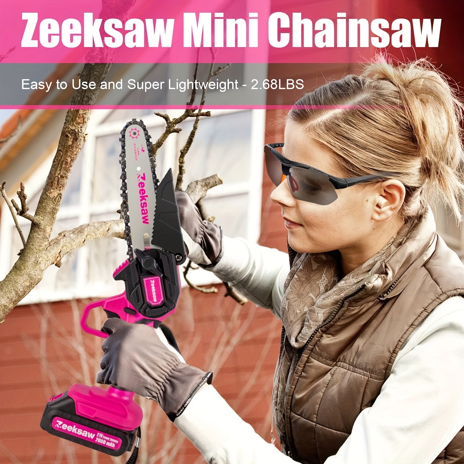 Compact Pink Electric Handheld - Gardening Tools Pink recensie en prijs