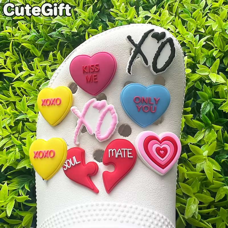 1pcs Heart Shoe Charms Rainbow - Gardening Tools Pink recensie en prijs