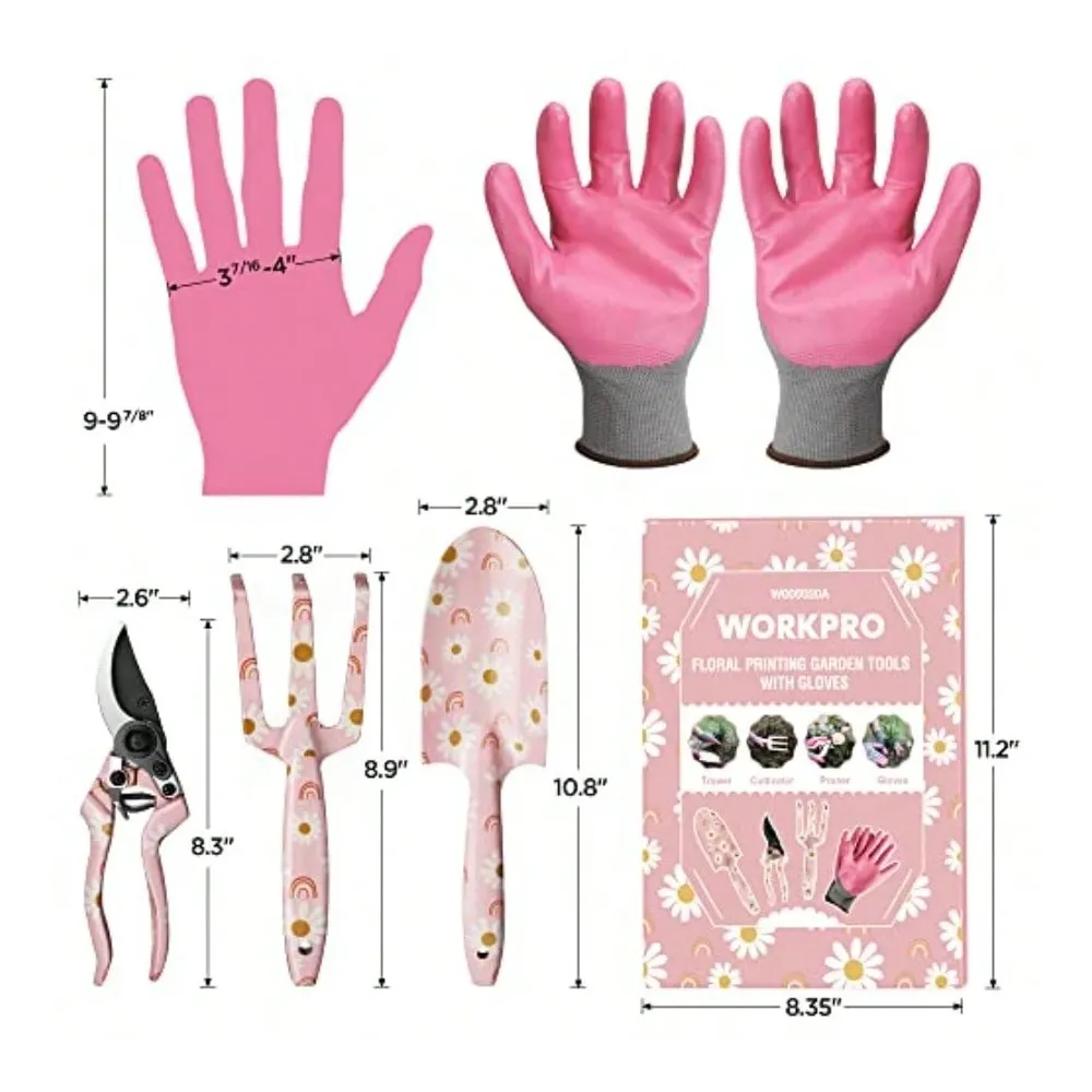 Aluminum Garden Tool Set 4PCS  - Gardening Tools Pink recensie en prijs