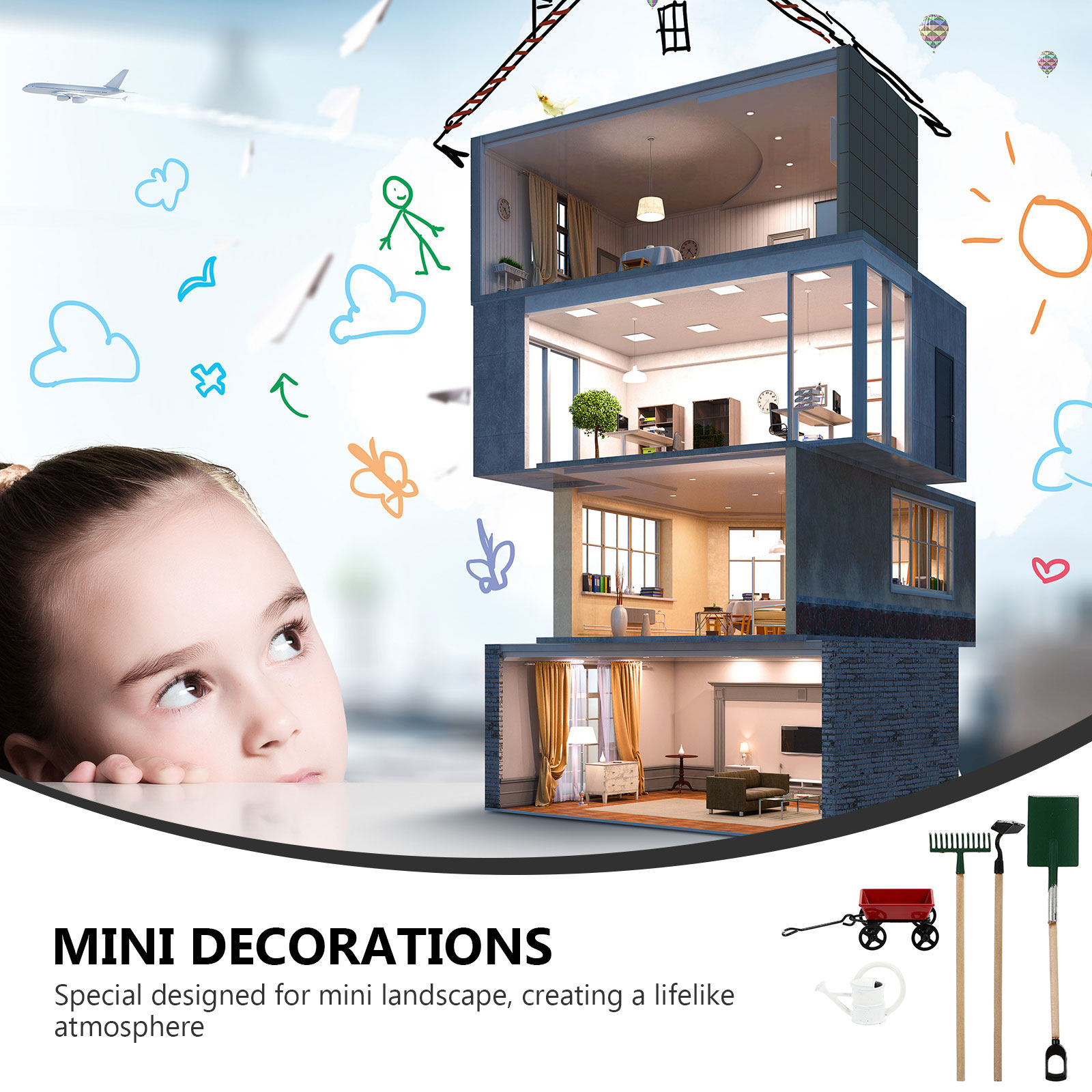 1Set Lifelike Mini Landscape M - Quality Gardening Tools For Kids recensie en prijs
