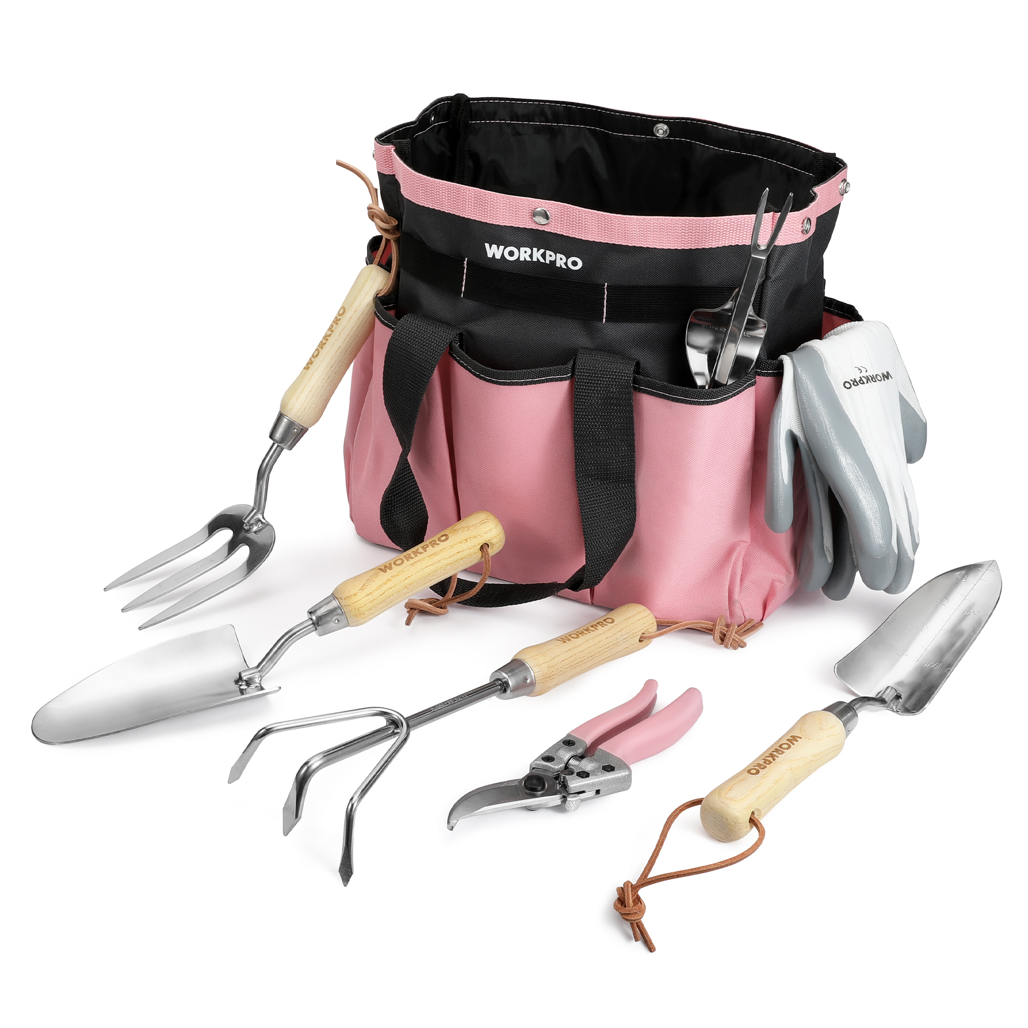 WORKPRO 8-Piece Pink Garden To - Gardening Tools Pink recensie en prijs