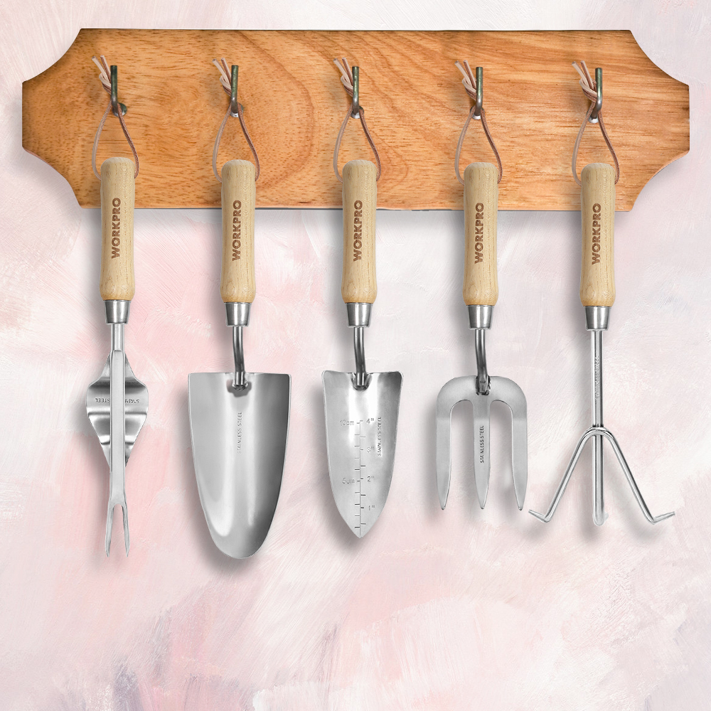 WORKPRO 8-Piece Pink Garden To - Gardening Tools Pink recensie en prijs