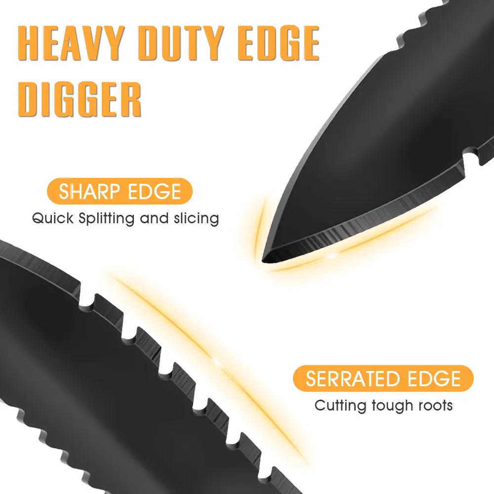 Garden Shovel Double Serrated  - Gardening Hand Tools Yard recensie en prijs