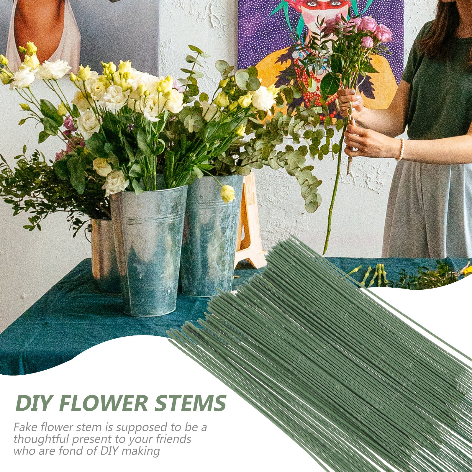 100Pcs Artificial Flower Stems - Gardening Tools Diy recensie en prijs
