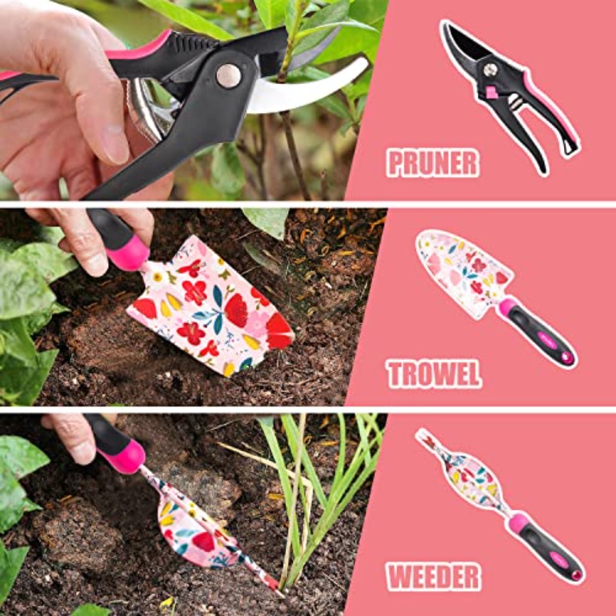 20-Piece Gardening Tool Set fo - Gardening Tools Pink recensie en prijs