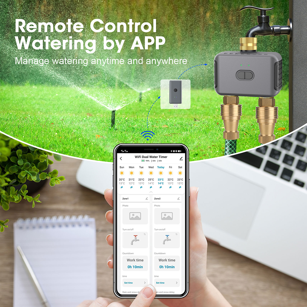 Tuya 2 Zone Watering Timer Gar - Gardening Tools And Equipment recensie en prijs