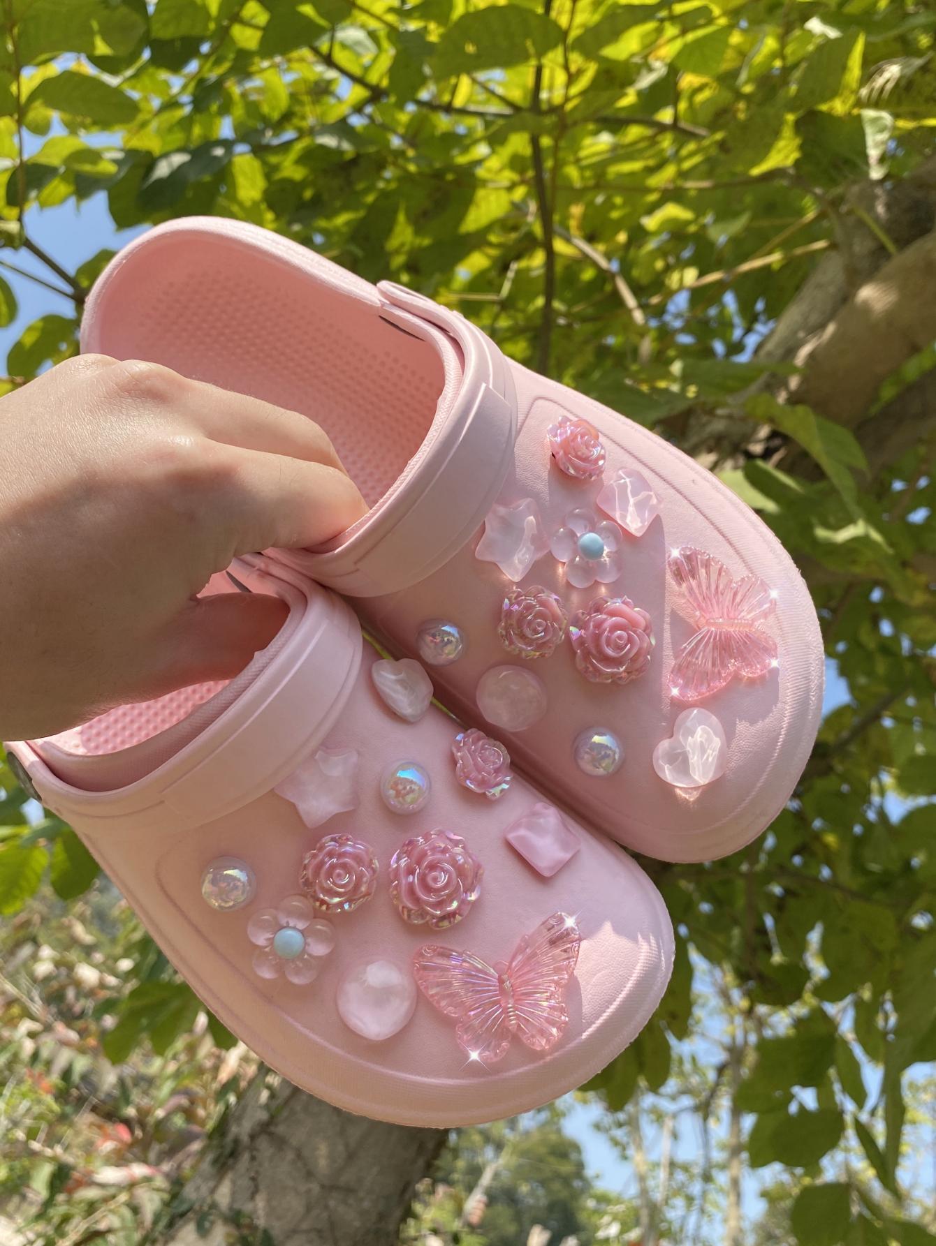 22 pcsbeach shoes Shoe Flower  - Gardening Tools Pink recensie en prijs
