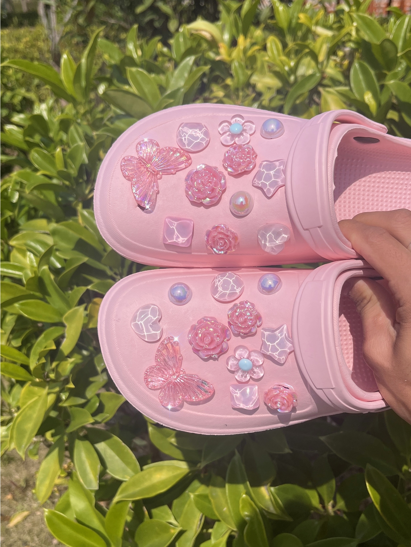 22 pcsbeach shoes Shoe Flower  - Gardening Tools Pink recensie en prijs