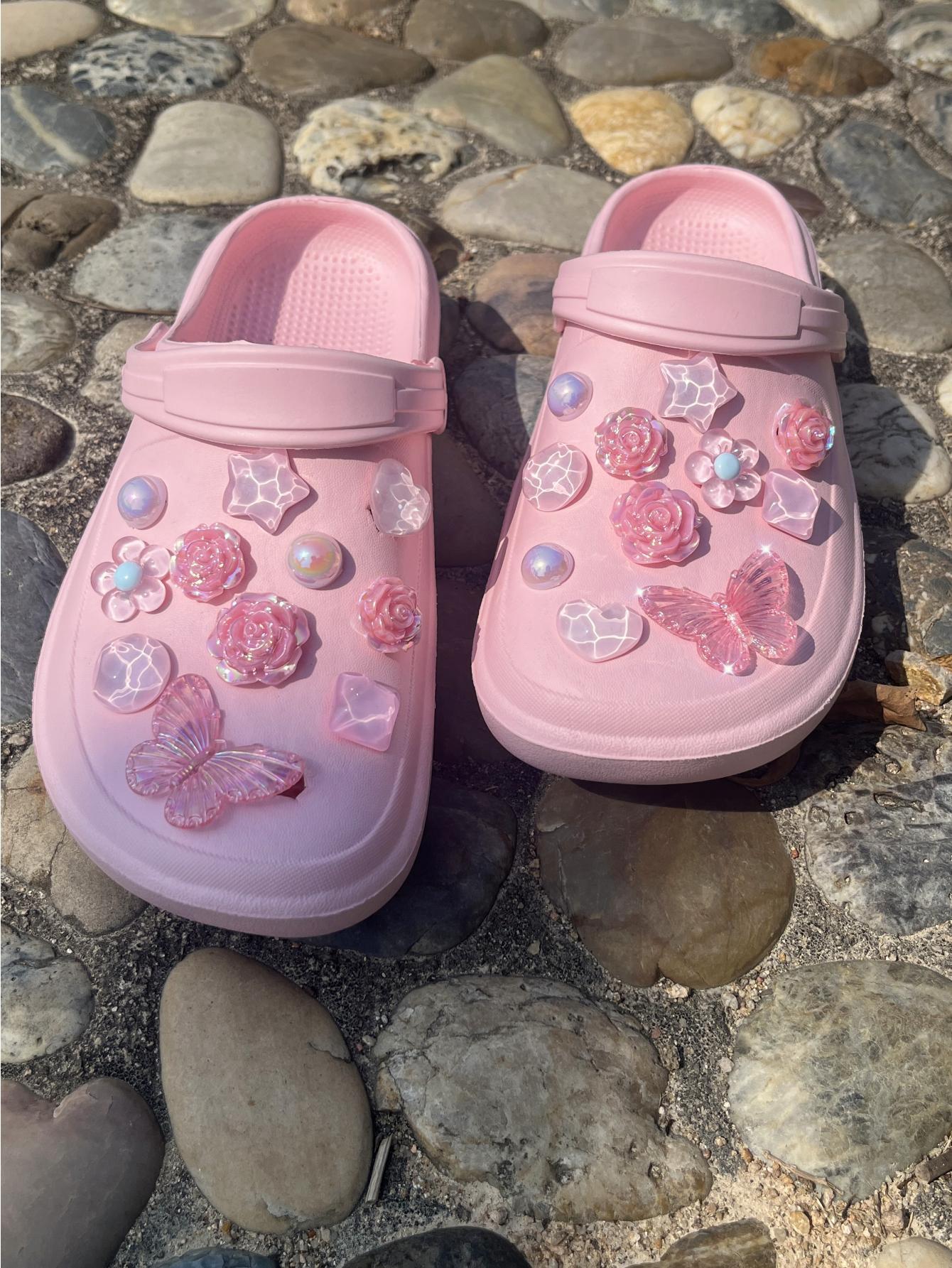 22 pcsbeach shoes Shoe Flower  - Gardening Tools Pink recensie en prijs